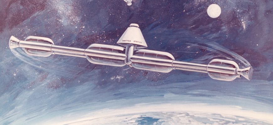 Концепт NASA кольцевой космической станции, вращение которой создаёт центробежное ускорение