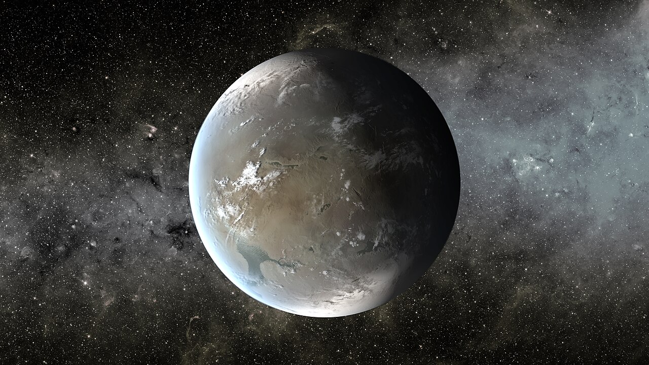 Художественное представление экзопланеты Kepler-62f