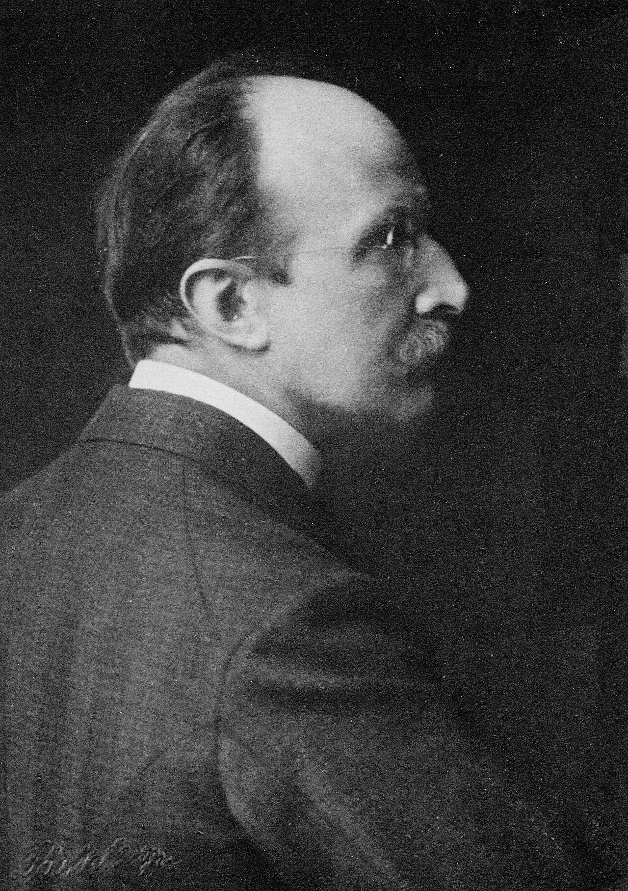 Портрет физика Макса Планка, лауреата Нобелевской премии по физике 1918 года